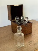 Victorian 4 Bottle Decanter Box