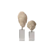 Ivory Oyster Sculpture Set — Everything Home Design + Remodel