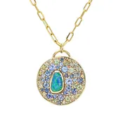 Coastal Notes Australian Opal Necklace