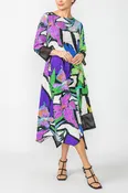 Asymmetrical Floral Dress