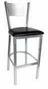 317 Modern Design Metal Frame Bar Stool With Wood or Vinyl