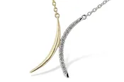 Abstract Diamond Necklace
