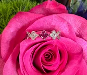 14K Gold Ruby & Diamond Stackable Ring