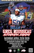 Greg Rousseau In Person Signing Ticket