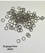 16 gauge stainless steel jump rings, 7mm – 100pcs