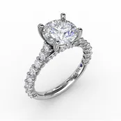 14K White GOld Engagement Ring