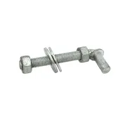 5/8 X 4 1/2 hot dipped galvanized J bolt with washers and nuts