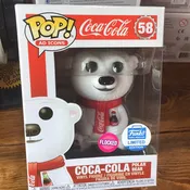 AD ICONS Coca Cola Bear #58 flocked Funko Pop! Vinyl figure