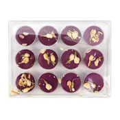 Clear Artisan Candy Box Set 12 Round Cavities 4" x 13/16" x 5 7/16" 25 pack CNDYR270