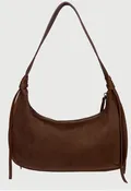 Ahdorned - Sara Vegan Shoulder Bag with Tassels Chocolate