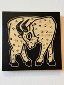 Goat - Original Wood Carving