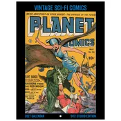 2027 Vintage Sci-Fi Comics Studio Calendar 9″x12″