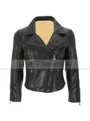 Black Corp Biker Jacket