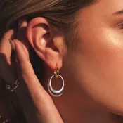 fyb Petra Mixed Metal Hoops