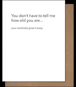 Wardrobe Bday Card