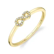 0.04CT DIAMOND INFINITY RING