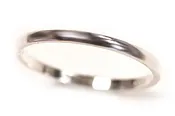 1mm Sterling Silver Band