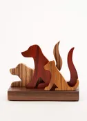 3 Dogs Sculpture
