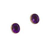 Alchemia Amethyst Post Earrings