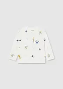 Baby Boy Robots Print T-Shirt