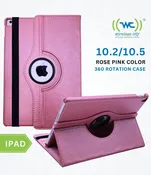 360 Rotating Case For iPad 10.2/10.5 Rose Pink
