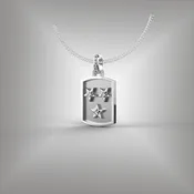 Nashville Tennessee 3 Star Diamond Pendant