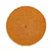 12" Orange Treated - Hard Stiffness - Full Disc Sisal Buffing Wheel - Low Tack