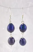 Black Freshwater Pearl Earrings