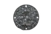 Big Skull with Graveyard Derby Cover - 4 Hole