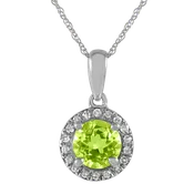 10 Karat White Peridot Pendant