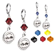 C1 Corvette Crystal Leverback Earrings (K036-C1)