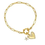 Bloom MOM Heart Bracelet