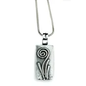 Fern Fiddlehead Pendant-Small
