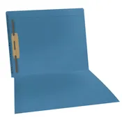 11 pt Blue Kardex Match Folder, Reinforced Top and End Tab with A-Z Scale Printed on Left End Tab, Letter Size, Fastener Pos #3 (Box of 50)