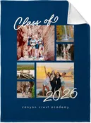 Class of Grad Fleece Photo Blanket