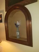 antique clock case niche display case — Something Special