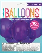 12" Latex Balloons  10ct - Amethyst Purple