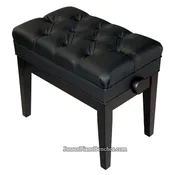 Adjustable Piano Bench with Music Storage Compartment