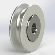 CP Series Pulley, Plated Steel, Ball Bearing Shielded