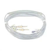 16′ Dual Spike Infiltration Tubing, With Silicone Insert, Sterile, Latex Free – Box of 10