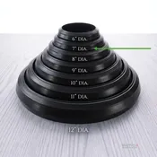 07-207 – 7″ Black Vinyl Tire – fits flat 7″ Outside Diameter Rim