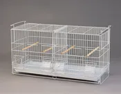 A & E Stackable Breeder Cage 27"x8.5"x15".  1 divider. 2 room. Bird.