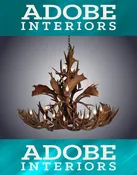 14 Light Small Mule/Fallow Cascading Antler Chandelier
