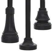 10' Above Grade + 4' Below Grade x 4.0" OD x 0.125" Wall Thickness, Round Straight Aluminum, Direct Burial Decorative Light Pole