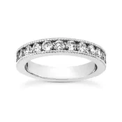 Channel Millgrain Engagement Semi-mount Set