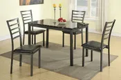 5PCS. PACK KAREN FAUX DINING SET
