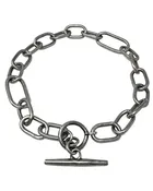 Sterling Silver Handmade Armory Chain Toggle Necklace