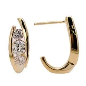 3-Stone Diamond Fashion Earrings