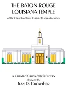 Baton Rouge Louisiana Temple Cross Stitch Pattern {Download}