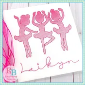 3 Ballerinas Sketch Design